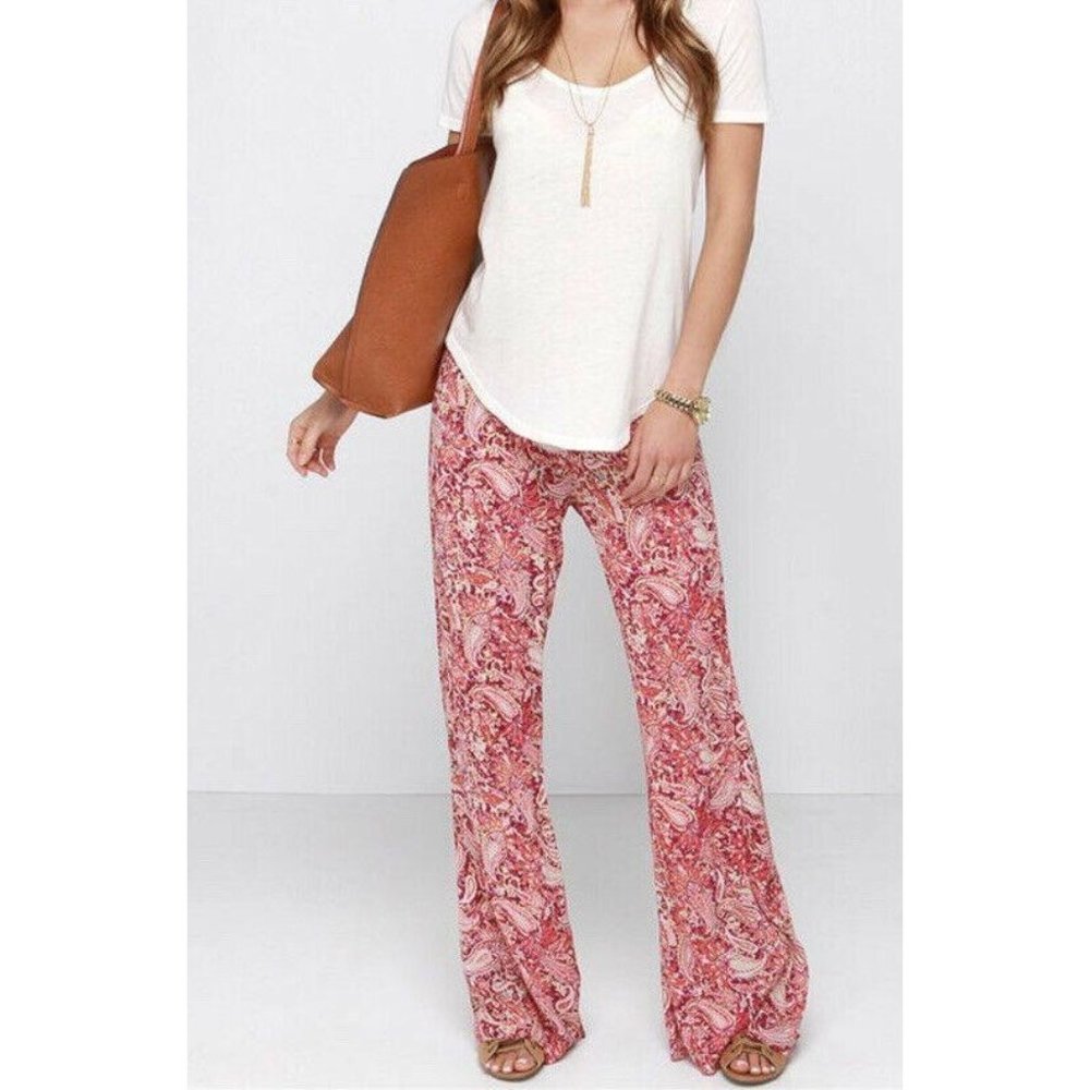 Billabong Midnight Hour Bell Bottom Flare Paisley